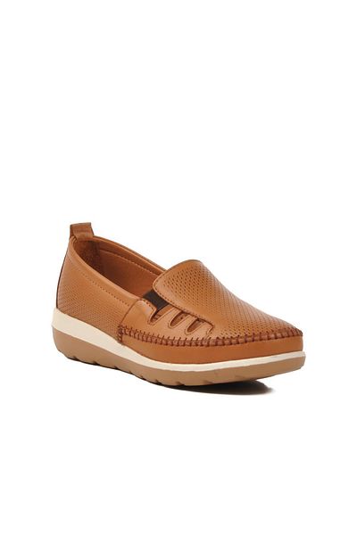 Voyager Z110 Z Tan Genuine Leather Women's Casual Shoes