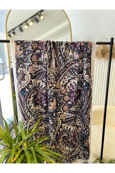 Neva Ethnic Pattern Bamboo Shawl