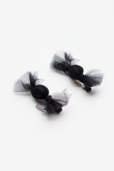 Le Mabelle Black Candy Figured Girl's 2-Piece Clip Buckle