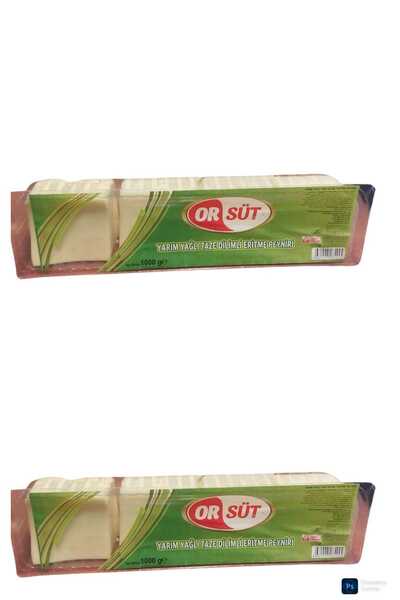 Orsüt Yarım Yağli Taze Dilimli Kaşar peyniri 1000Grx2Adet