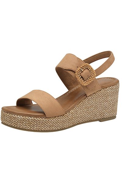 Marco Tozzi Damen Sandalen 2-28039-44 Braun 473 Nougat Textil