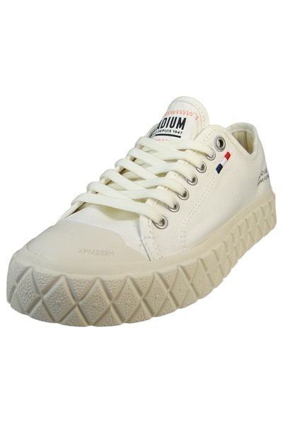 Palladium Damen High Sneaker Palla Ace Cvs Org Low Top 74447-116-m Weiß Star White Leinen