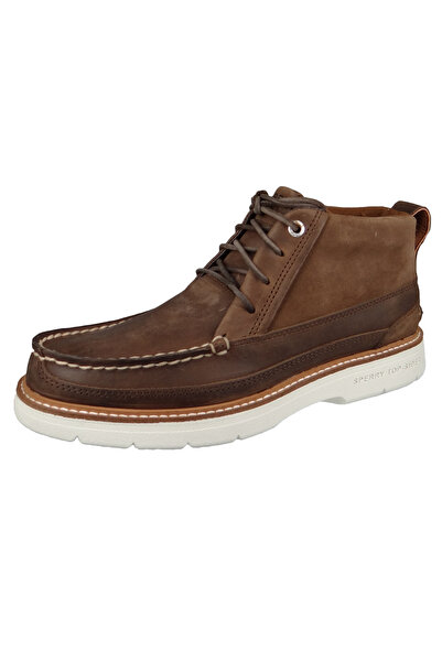 SPERRY Herren Sportliche Stiefelette A/o Pluswave Lug Chukka Sts23613 Braun Brown Leder Und Textil