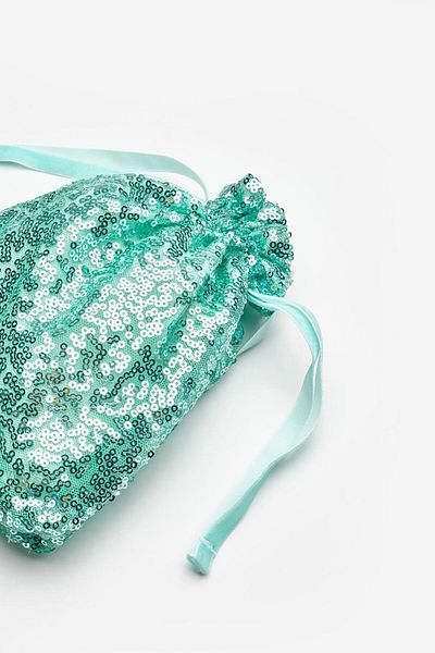 Le Mabelle Mint Sequined Girl's Bag