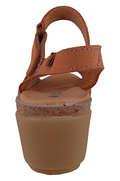 El Naturalista Damen Sandalen Leaves Keil N5038 Rosa Peach Leder Und Textil