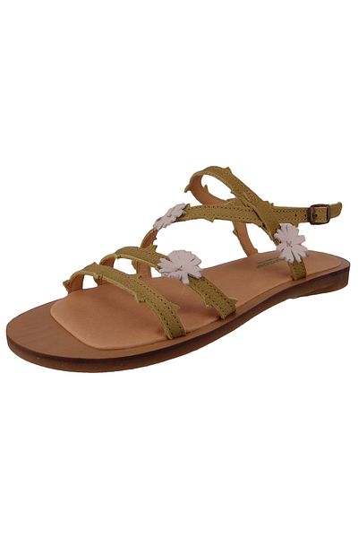 El Naturalista Damen Sandalen Tulip N5193f Gelb Herbal Leder