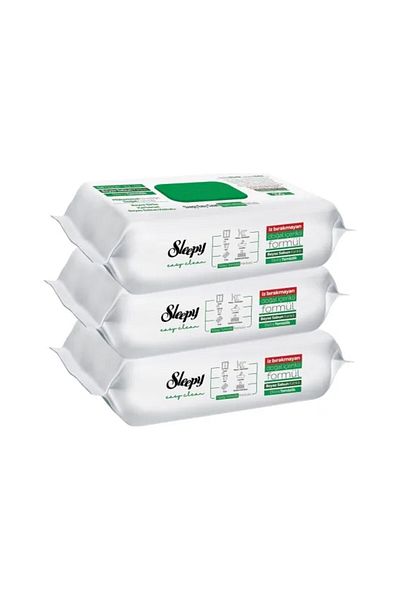 Sleepy Easy Clean White Soap Added Surface Cleaning Towel 3 Pieces 3X100 300 Sheets