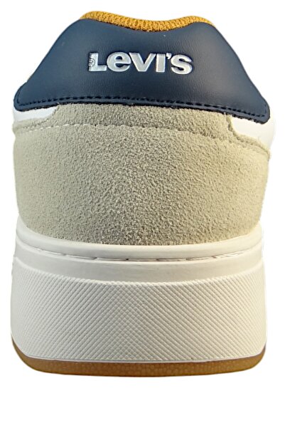 Levi's Herren Low Sneaker Glide Low Top 235200-947 Weiß 51 Reg White / Mustard Leder
