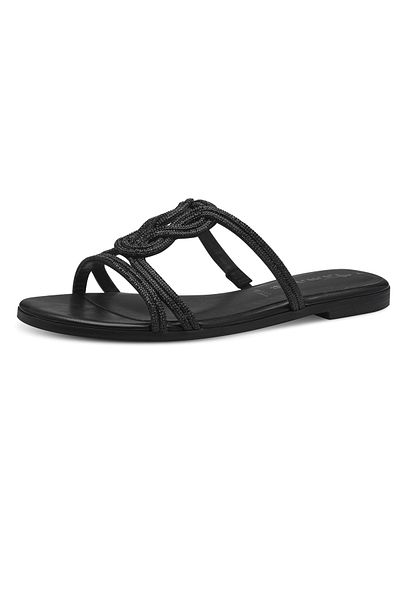 Tamaris Damen Sandalen 1-27115-42 Schwarz 001 Black Textil Mit Touch-it