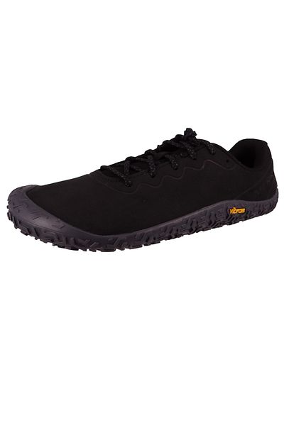 Merrell Herren Halbschuhe Wanderschuhe Vapor Glove 6 Leather Barefoot J067939 Schwarz Black Leder Mit Vibr