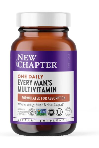 New Chapter فيتامينات متعددة يومية لكل رجل (72 قرصًا)