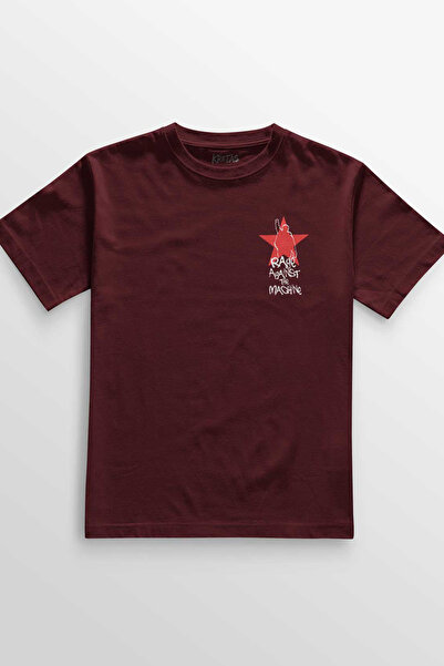 Kretas Бордова футболка Rage Against the Machine RATM Музика Рок Метал Мініма...