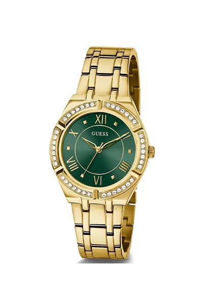 Guess Gugw0033l8 Gold Plated Jewelled Wristwatch