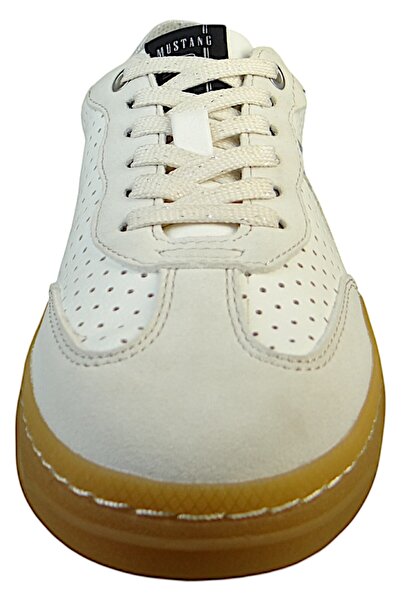 Mustang Damen Low Sneaker Low Top 1511302 Weiß 203 Ice Kunstleder