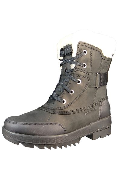 Sorel Damen Winterstiefel Stiefel Winterschuhe Torino II Parc Boot WP 1985801 Schwarz 010 Black Sea Salt