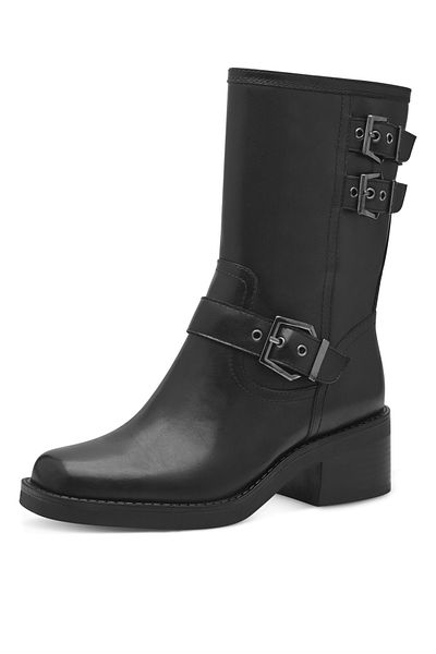 Tamaris Damen Elegante Stiefel 1-25390-43 Schwarz 001 Black Kunstleder Mit Touch-it