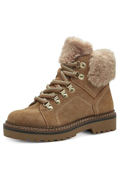 Tamaris Damen Elegante Stiefelette Winterschuhe 1-26264-43 Braun 310 Camel Kunstleder
