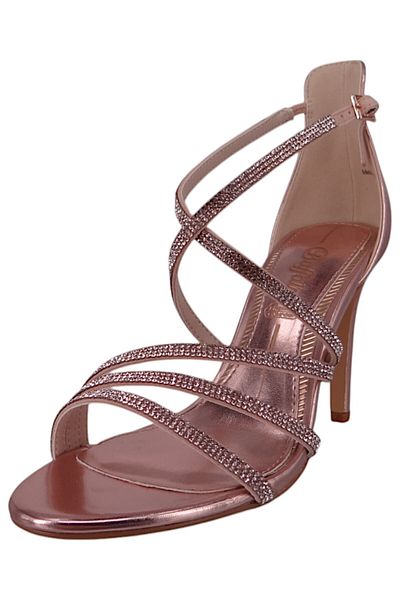 Buffalo Damen Klassische Pumps Makai 2 Vegan 1291596 Rosa Rosegold Textil
