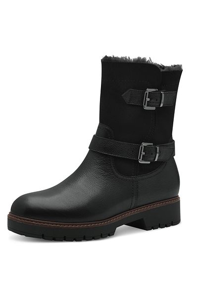 Tamaris Damen Stiefel Stiefel Winterschuhe 1-26483-43 Schwarz 001 Black Kunstleder Mit Touch-it