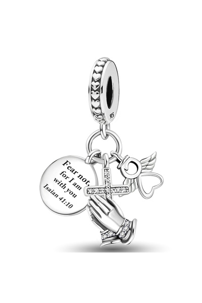 Choice TCE0468P4 925 فضة استرلينية خرزة سحر ملائكة الحب أربع أوراق البرسيم من...