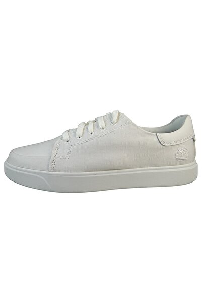 Timberland Herren Low Sneaker Emerson Street Low Top Tb0a6cqqet7 Weiß White Canvas Leinen