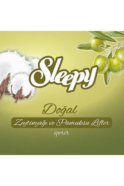 Sleepy Natural Olive Oil Wet Towel Wipes 90 Sheets