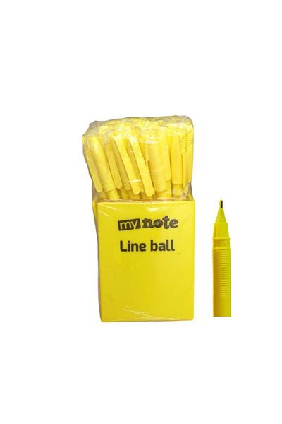 Mynote Line Ball 50 Pp Box Pastel Yellow