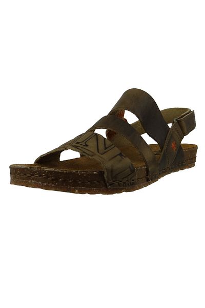 ART 1255 Creta Damen Leder Sandale Beige Grau