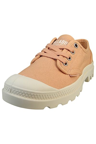 Palladium Damen Low Sneaker Pampa Ox Low Top 92351-664-m Rosa Rose Stone Baumwolle