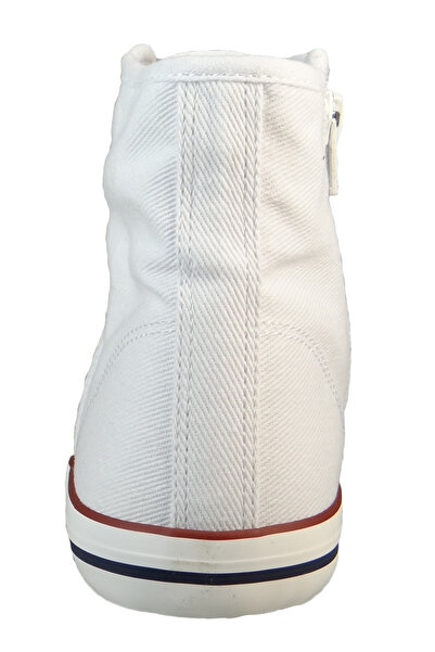 Mustang Herren High Sneaker High Top 4058505 Weiß 1 Weiss Leinen