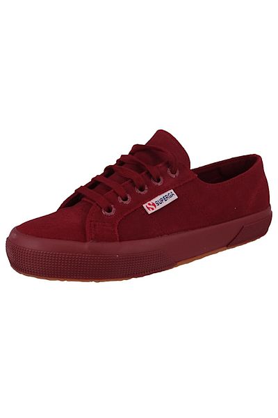 Superga Damen Low Sneaker 2750 Suede Low Top S111e6w Rot Alt Bordeaux Wildleder / Suede