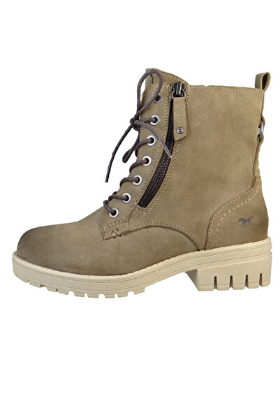 Mustang Damen Elegante Stiefelette 1397501 Grau 318 Taupe Kunstleder