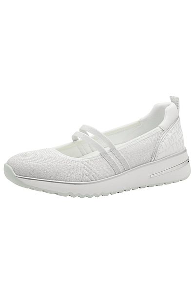 Marco Tozzi Damen Klassische Ballerina Sportiv 2-22181-44 Weiß 197 White Comb Textil/synthetik
