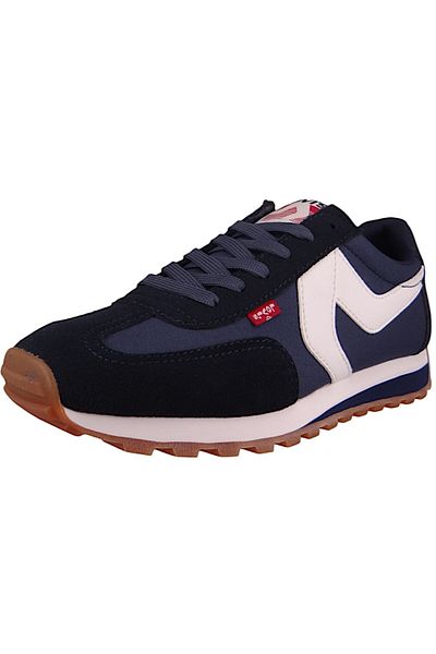 Levi's Herren Low Sneaker Stryder Low Top 235400-1744 Blau 17 Navy Blue Leder Und Textil