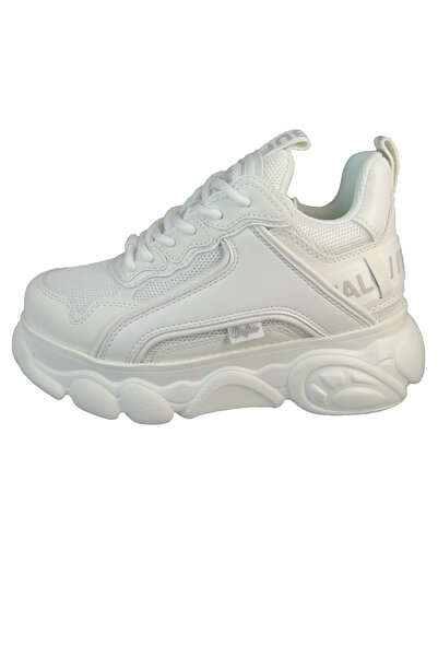 Buffalo Damen Low Sneaker Cld Chai Low Top Vegan 1630968 Weiß White Textil/synthetik