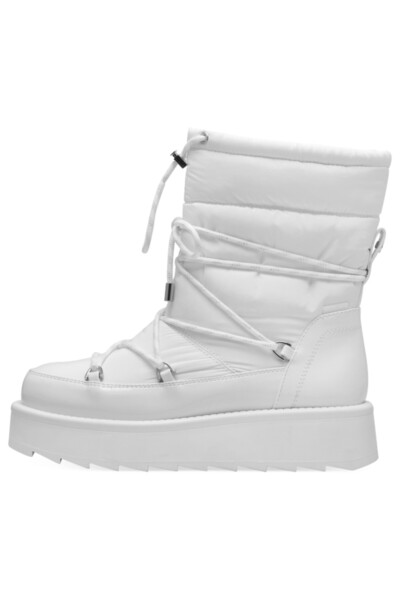 Tamaris Damen Moonboots Stiefel Winterschuhe 1-26836-41 Weiß 100 White Textil/synthetik