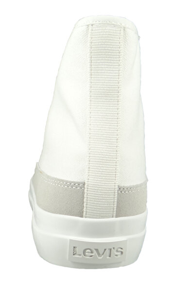 Levi's Herren High Sneaker Square High 233007-636 Weiß 50 Brilliant White Leinen Mit Recyclete Ortholite In