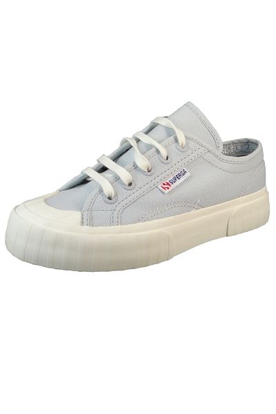 Superga Damen Low Sneaker 2630 Stripe Low Top S00grt0 Grau Anl Grey Lila Favorio Leinen