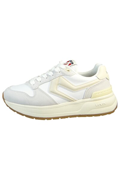Levi's Damen Low Sneaker Charge 235897-1932 Weiß 51 Reg. White Lederimitat/ Textil