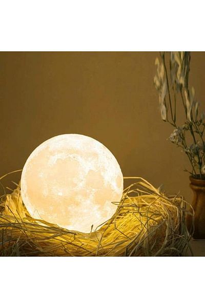 rexa 3D Printed Moon Night Light by 10x10cm