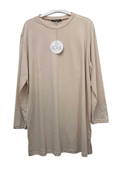 Soul Organik Pamuklu Kumaş Bisiklet Yaka Uzun Kollu PENYE İçlik/Sweat 30726