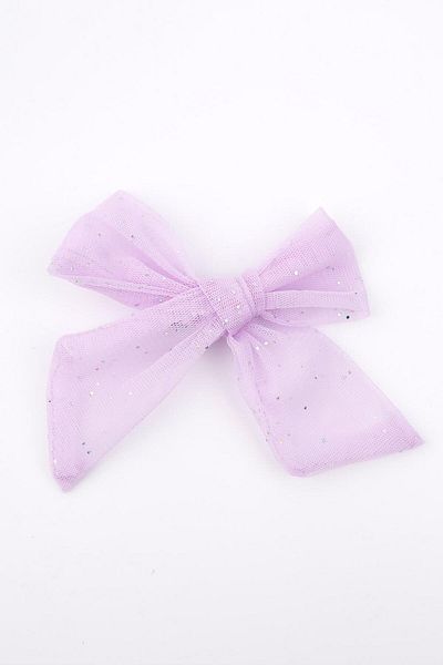 Le Mabelle Lilac Glitter Tulle Fundita Fata Copii Clip Catarama