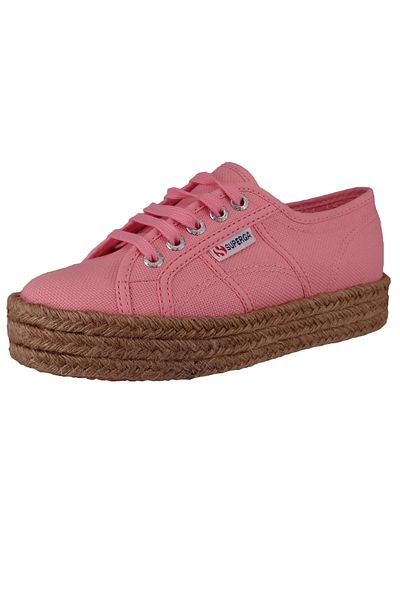 Superga Damen Low Sneaker 2730 Rope Low Top S00cf20 Rosa H54 Pink Leinen