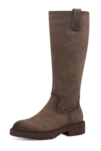 Tamaris Damen Elegante Stiefel 1-25622-43 Grau 341 Taupe Kunstleder Mit Touch-it
