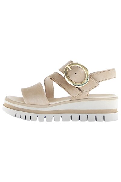 GABOR Damen Sandalen 64.627 Grau 14 Caramel Leder