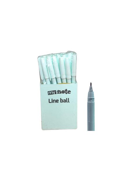 Mynote Line Ball 50 Pp Box Pastel Green