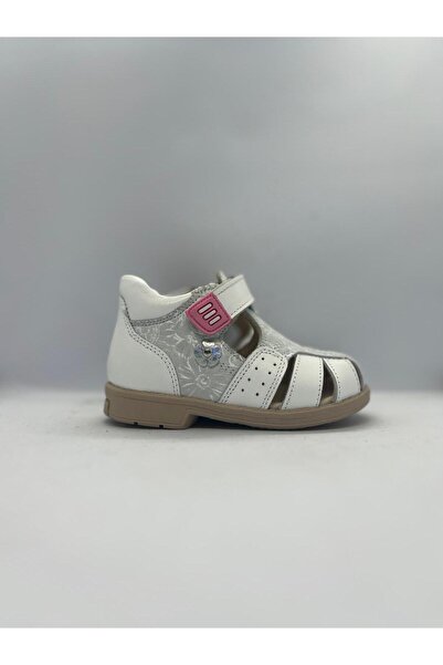 Ortopedia Ortopedik Deri Çocuk Sandalet 708-B Beyaz