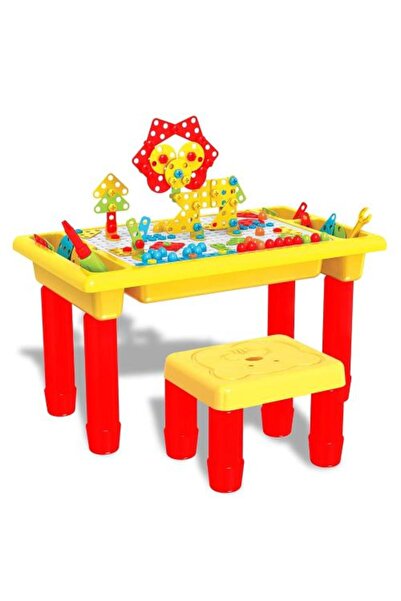 rexa طاولة تعلم التروس - لعبة تعليمية 4 في 1 للبناء والتفكيك