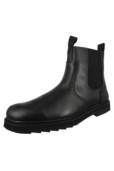 Timberland Squall Canyon Chelsea A297a Herren Stiefelette Sportlich Wanderschuhe Leder Schwarz Black Full Grai