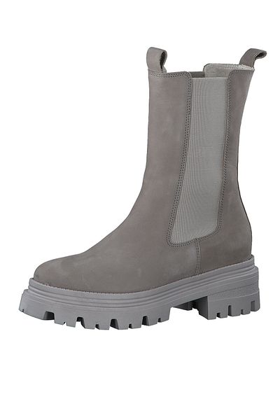 Tamaris Damen Elegante Stiefel Chelsea 1-25498-41 Grau 200 Grey Leder